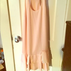 Pink flapper style, racer back dress